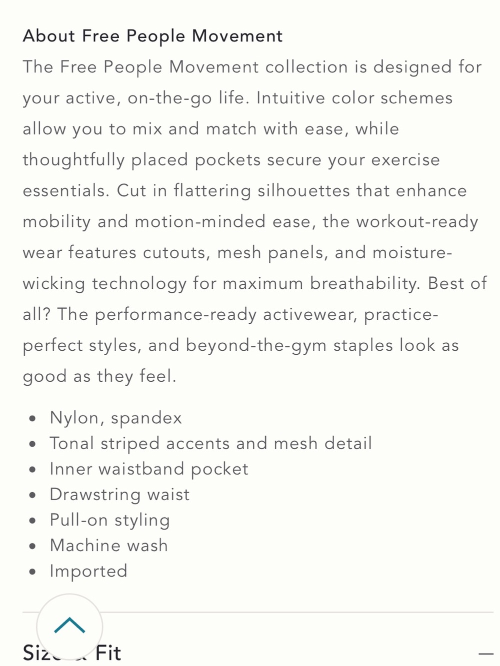 FP Movement by Free People | Mid-Rise Mesh Panel Leggings - Picture 13 of 13